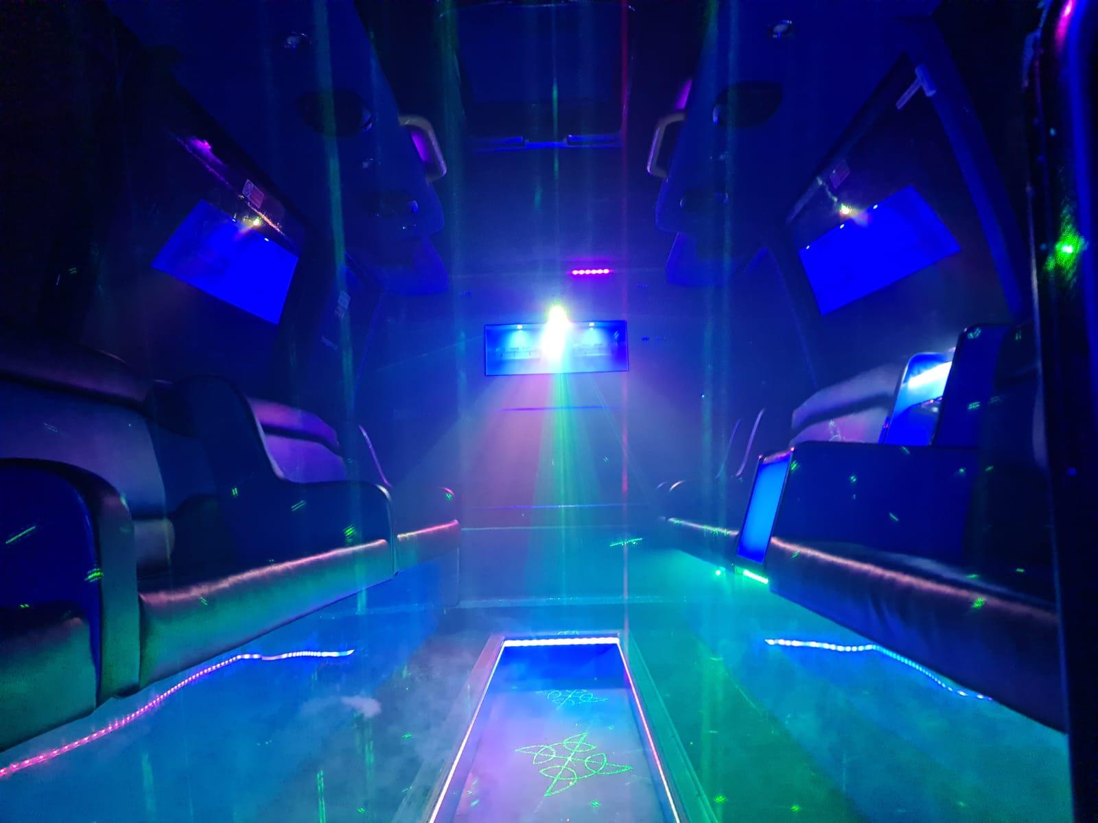 limousine party bus interior